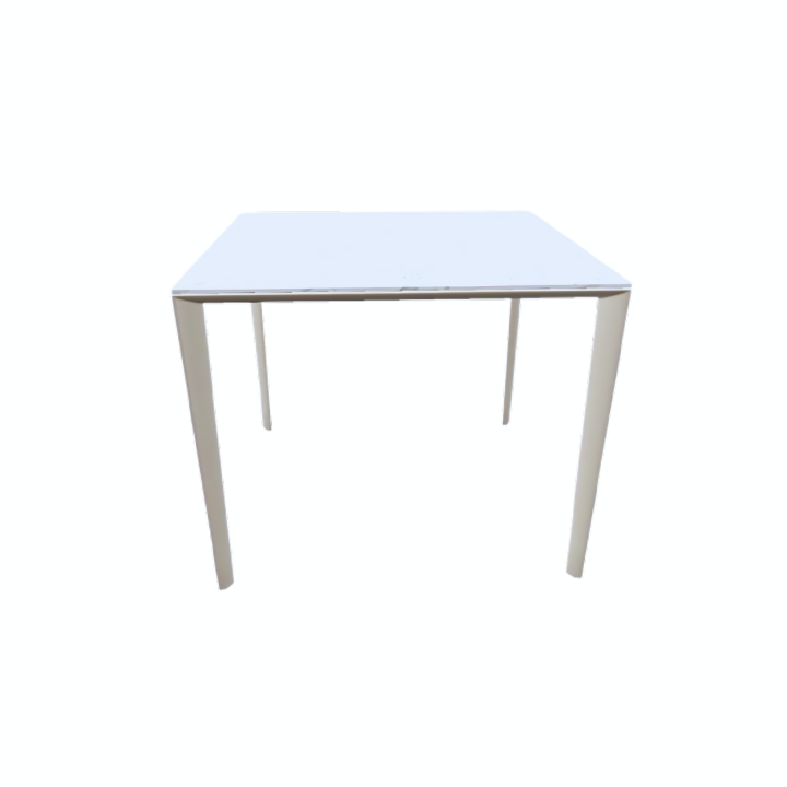 Mesa De Jantar Slim Quadrada Porcelanato